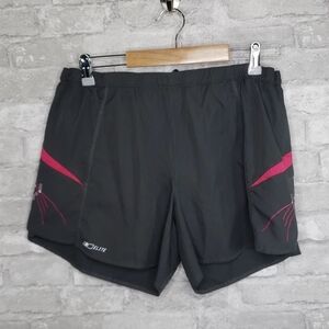 Pearl Izumi Elite Gray Split Running Shorts